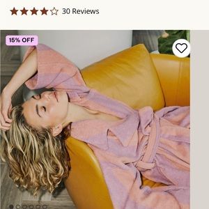 Hommey striped terry robe